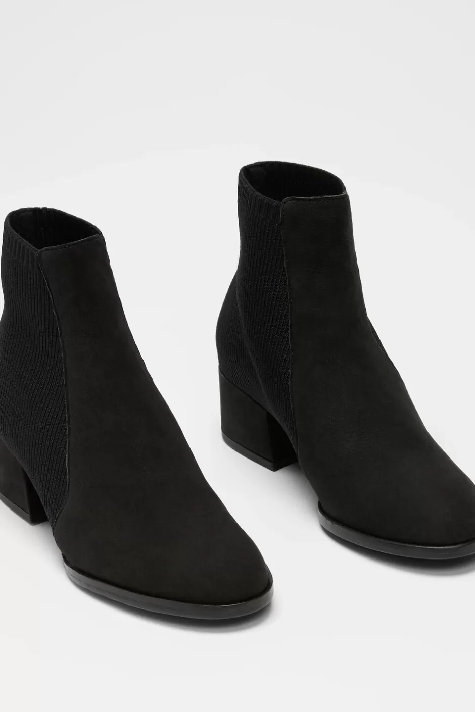 Aesop Tumbled Nubuck And Recycled Stretch Knit Bootie-EILEEN FISHER Best Sale