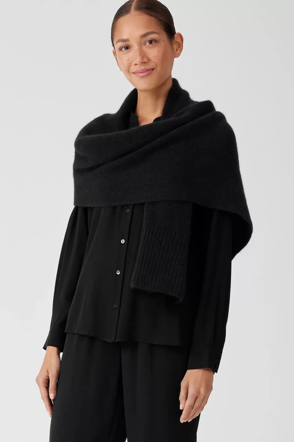 Cashmere Silk Bliss Scarf-EILEEN FISHER Fashion