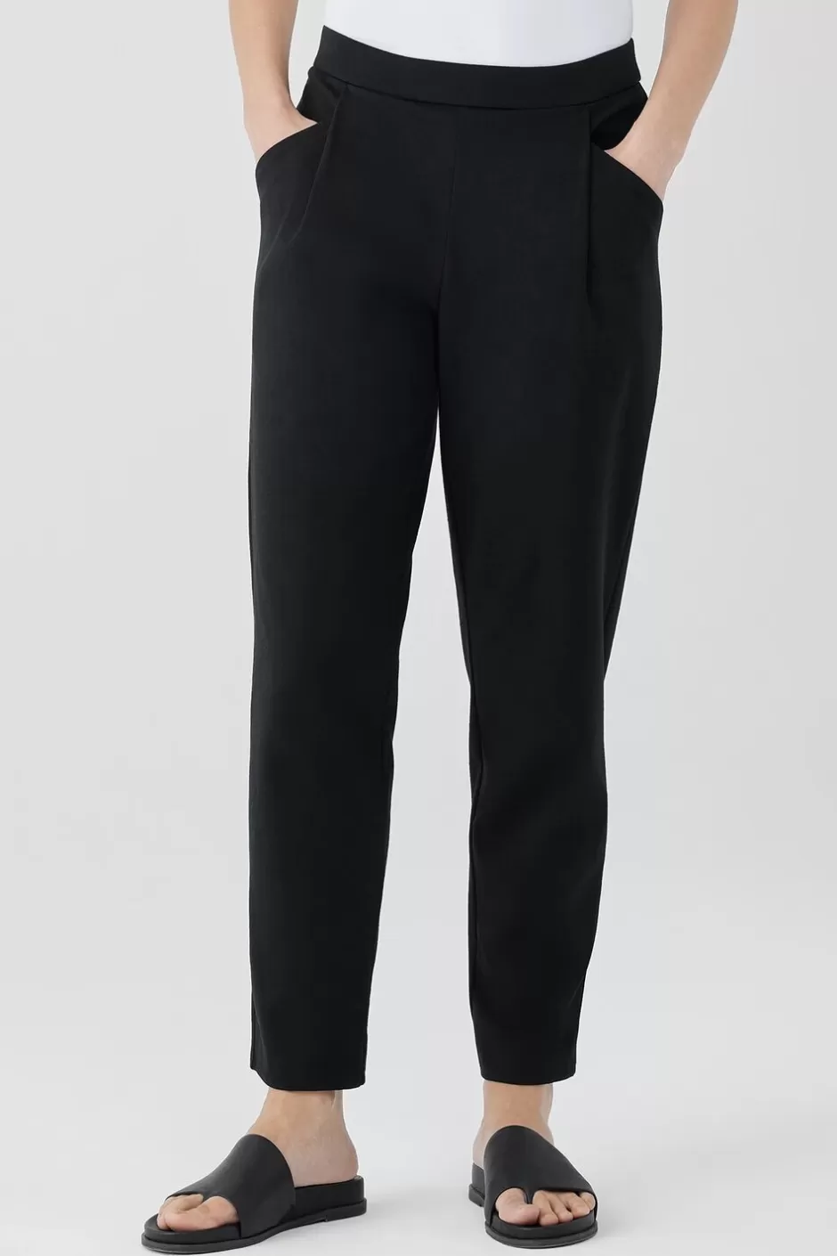 Cotton Blend Ponte Carrot Pant-EILEEN FISHER Best