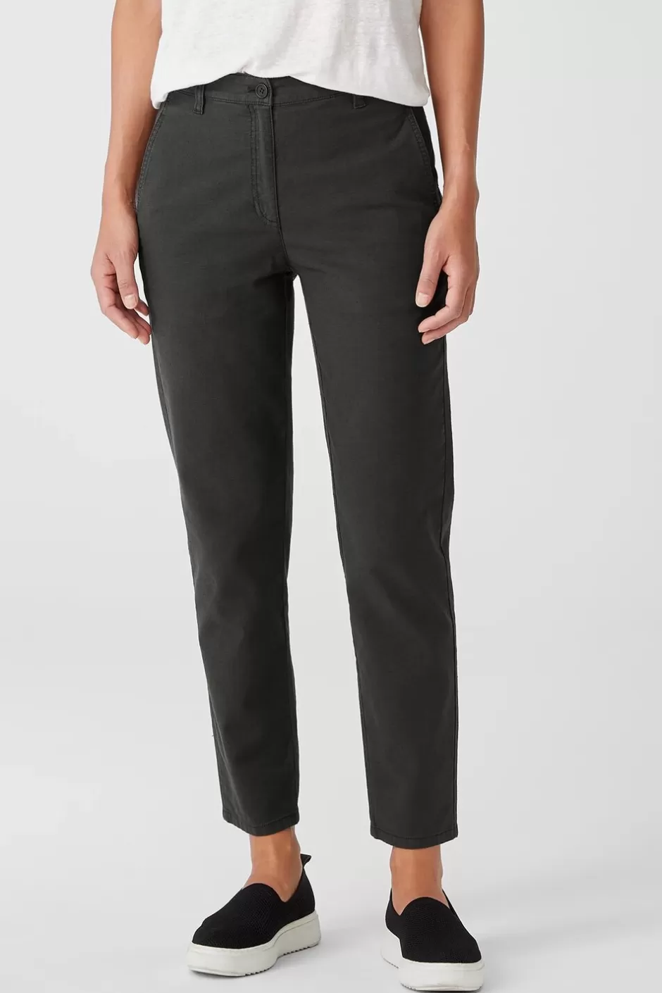 Cotton Hemp Tapered Pant-EILEEN FISHER Best Sale