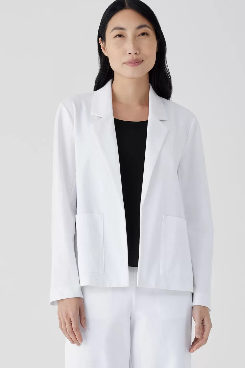 Cotton Ponte Blazer-EILEEN FISHER Cheap