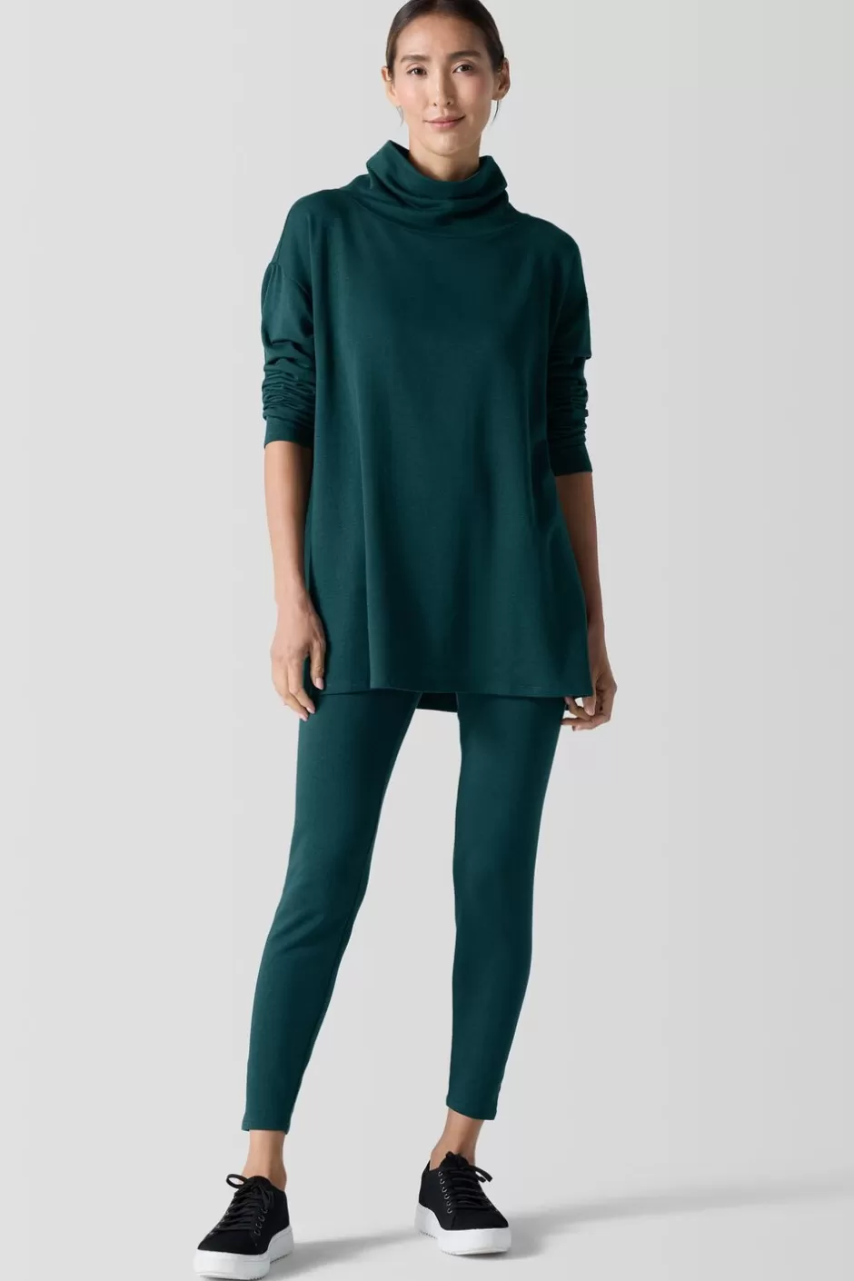 Cozy Brushed Terry Hug High-Waisted Leggings-EILEEN FISHER Cheap