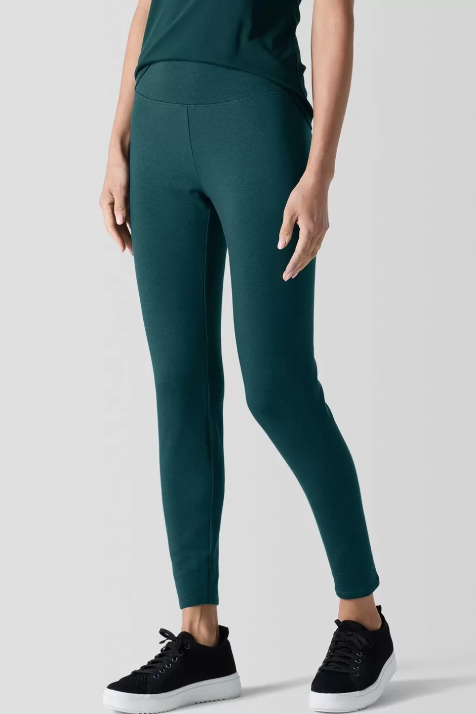 Cozy Brushed Terry Hug High-Waisted Leggings-EILEEN FISHER Cheap