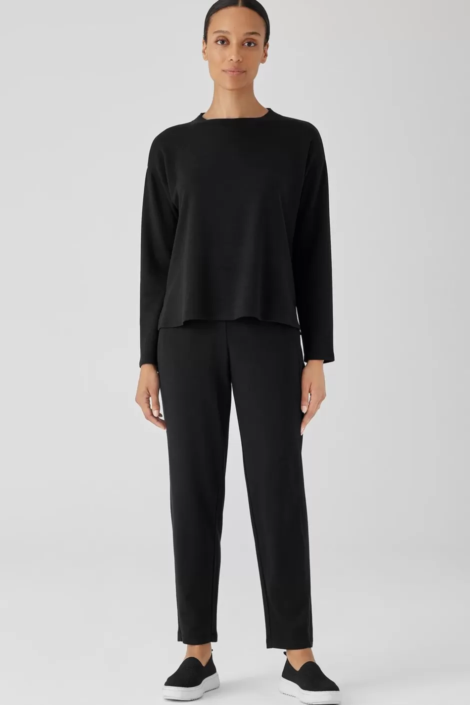 Cozy Brushed Terry Hug Slouchy Pant-EILEEN FISHER Cheap