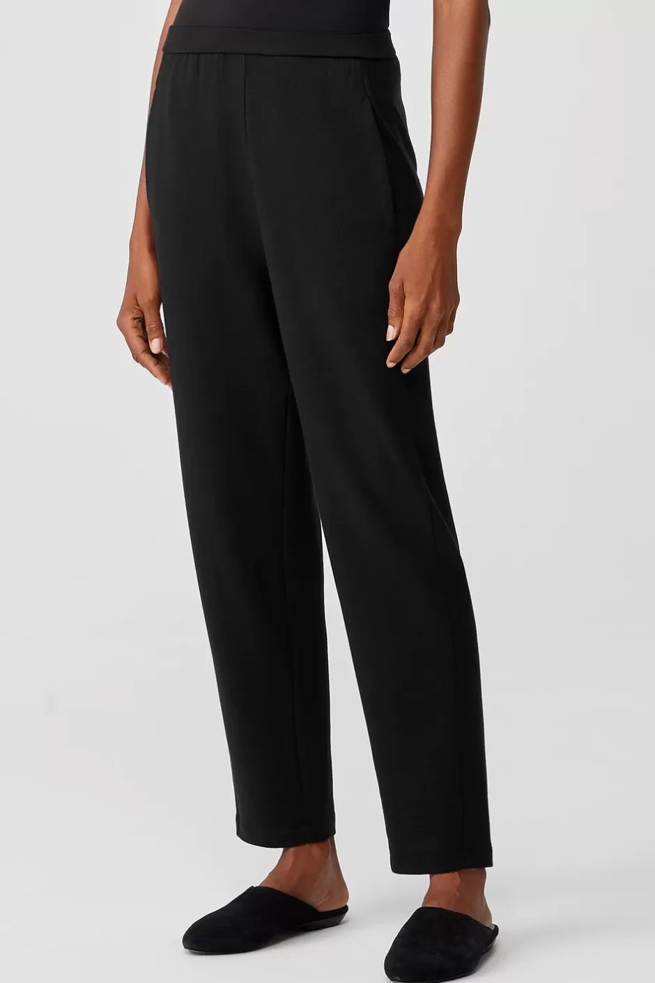 Cozy Brushed Terry Hug Slouchy Pant-EILEEN FISHER New