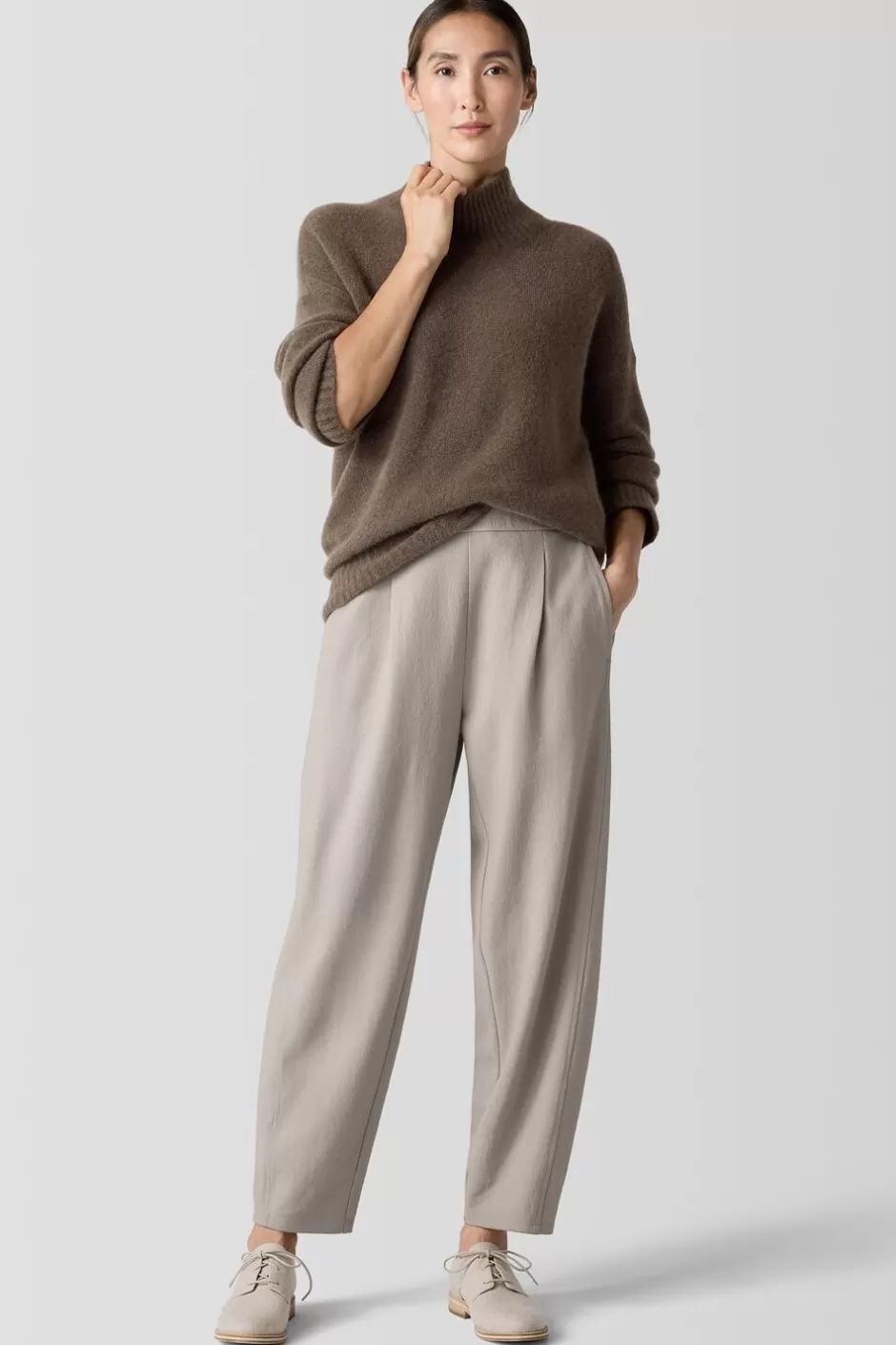 Felted Wool Jersey Lantern Pant In Regenerative Wool-EILEEN FISHER Best Sale