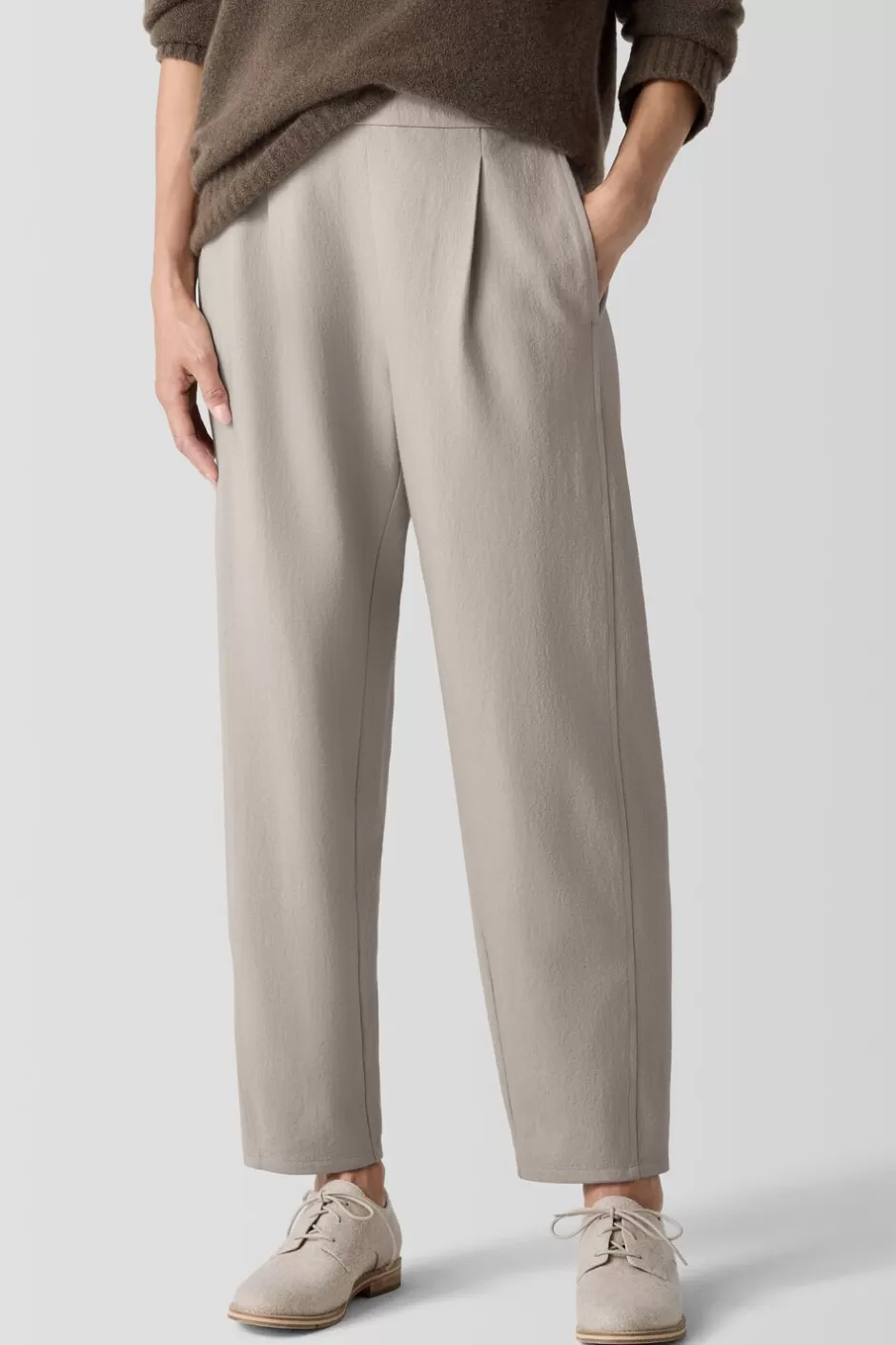 Felted Wool Jersey Lantern Pant In Regenerative Wool-EILEEN FISHER Best Sale