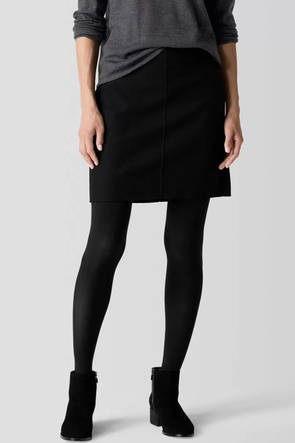 Felted Wool Jersey Mini Skirt In Regenerative Wool-EILEEN FISHER Flash Sale