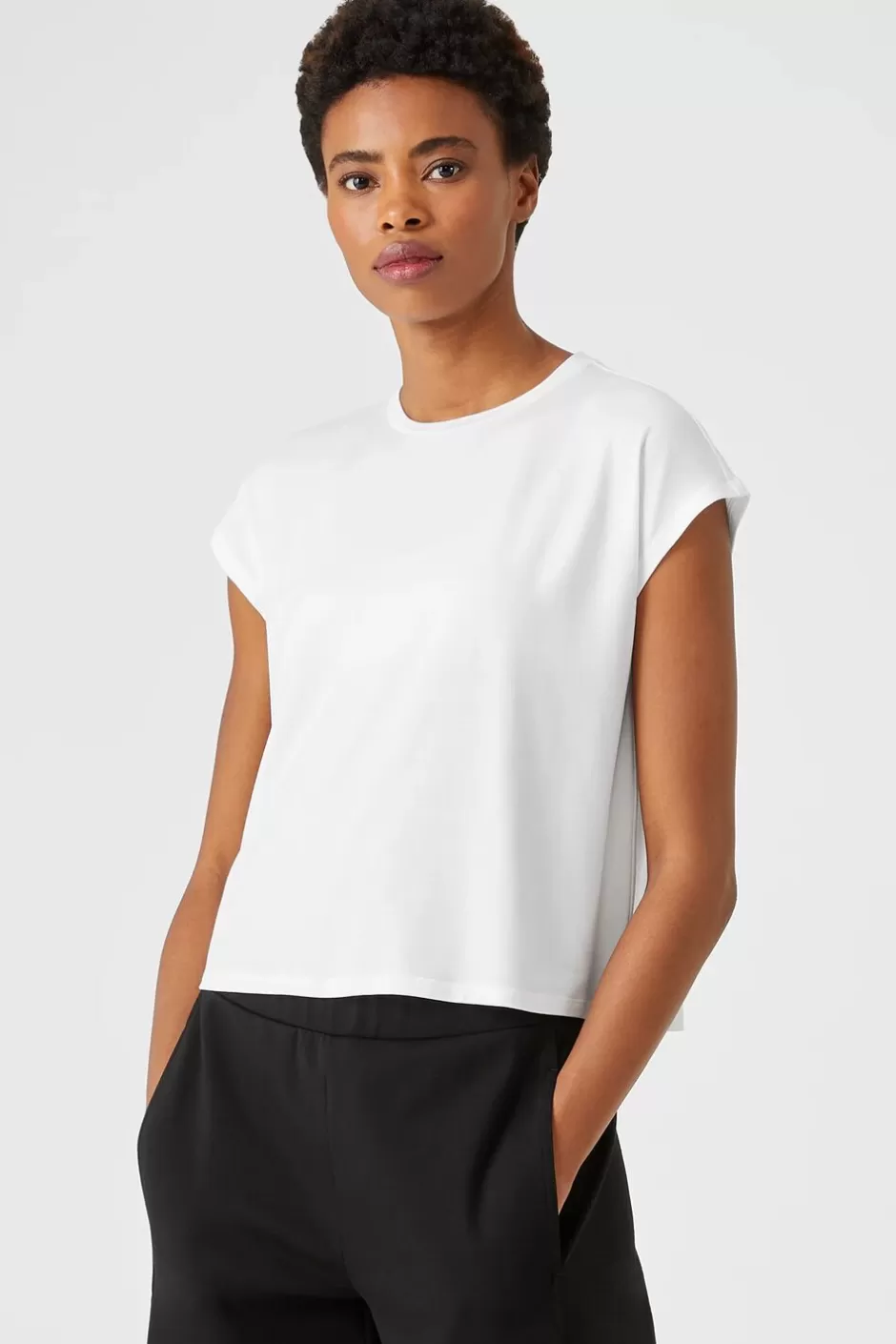 Fine Jersey Square Top-EILEEN FISHER Cheap