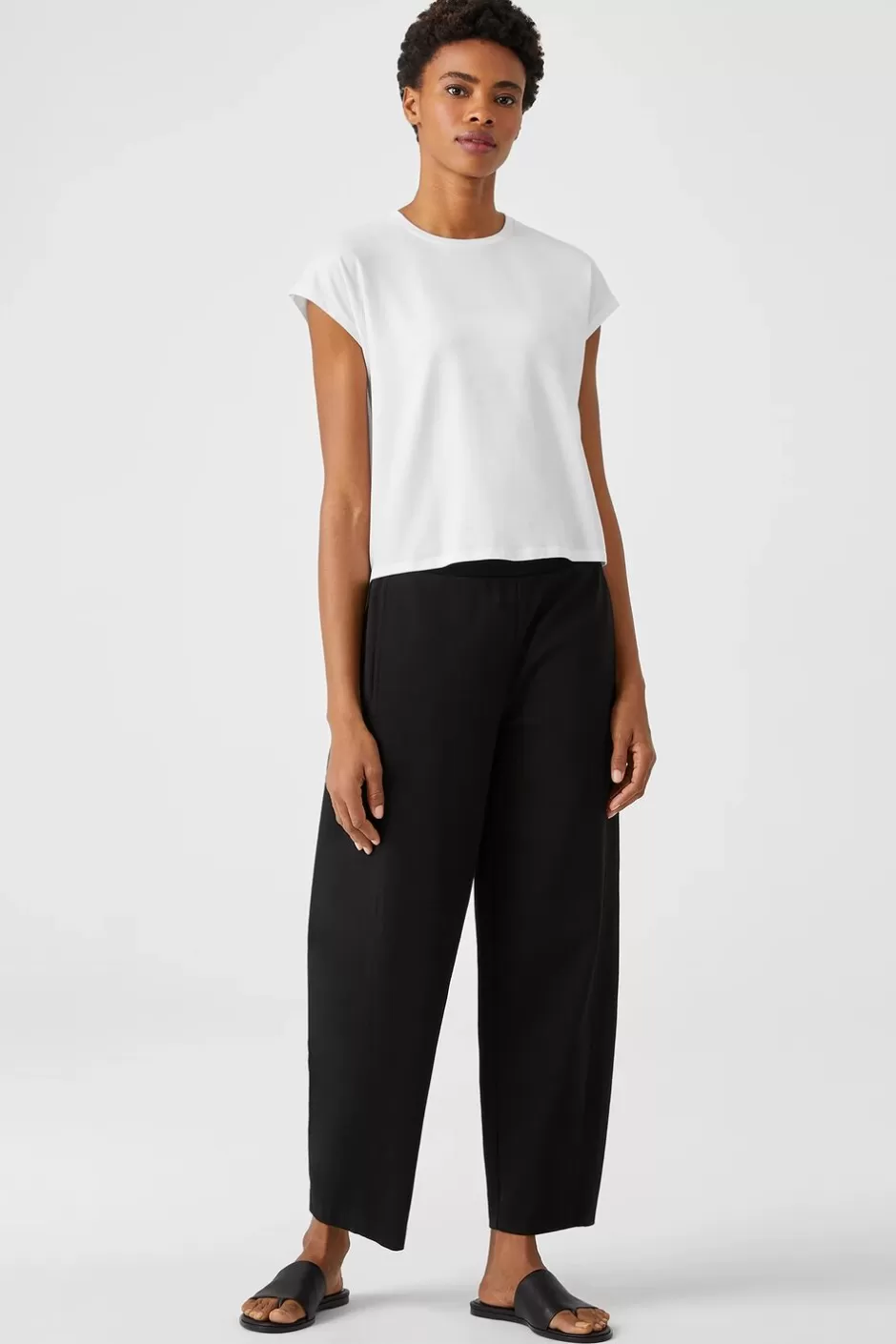 Fine Jersey Square Top-EILEEN FISHER Cheap