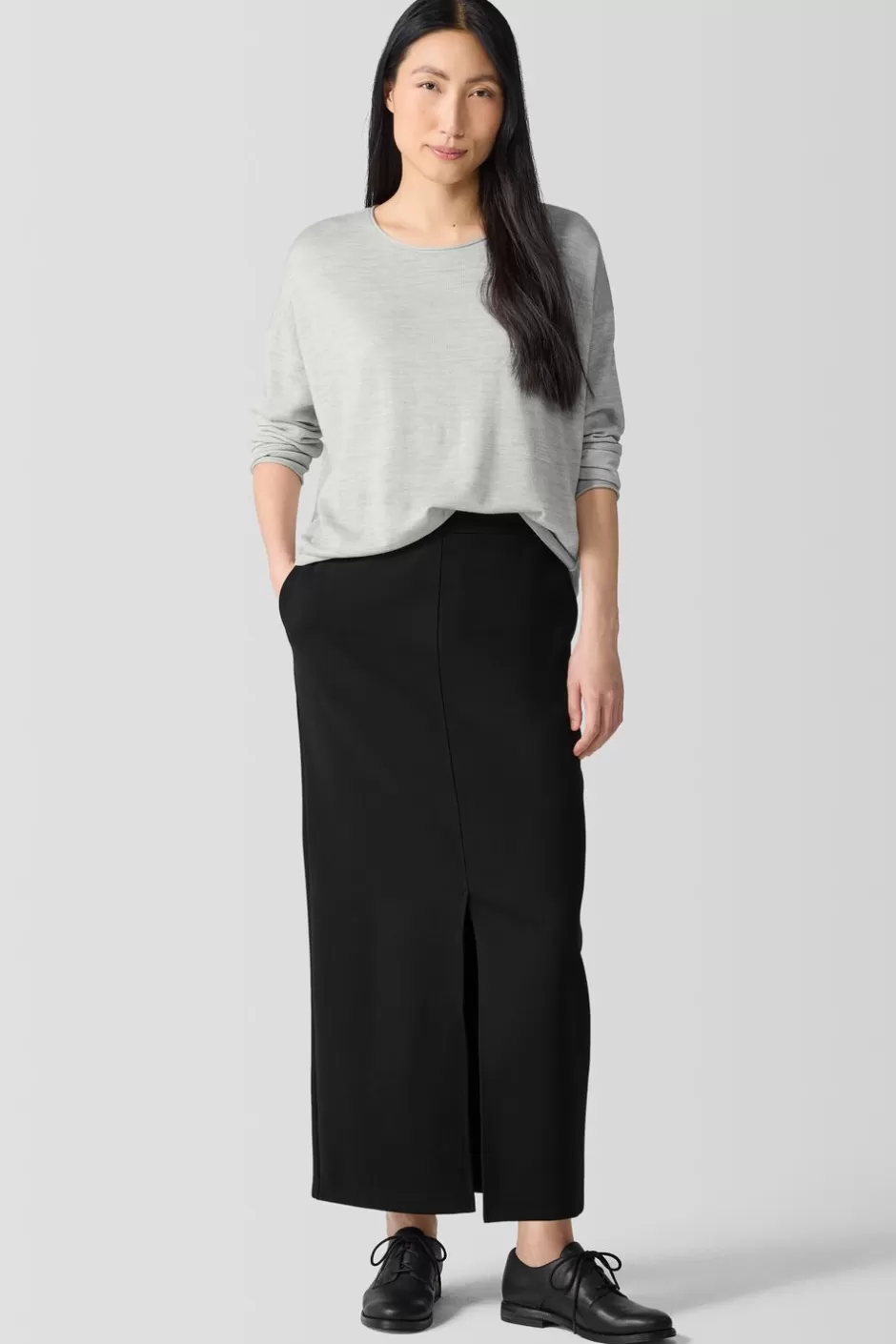 Fine Merino Box-Top In Regenerative Wool-EILEEN FISHER Best