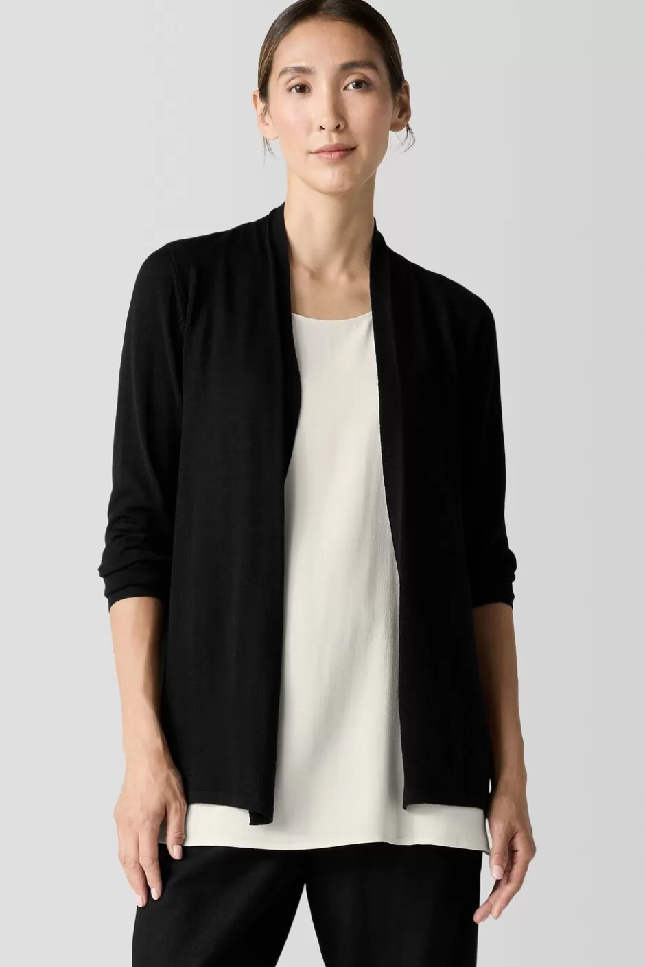 Fine Merino Cardigan In Regenerative Wool-EILEEN FISHER Best