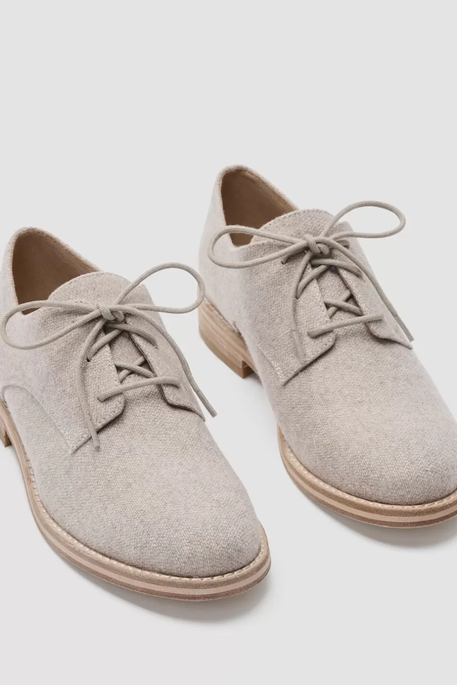 Harlow Mélange Herringbone Oxford-EILEEN FISHER Hot