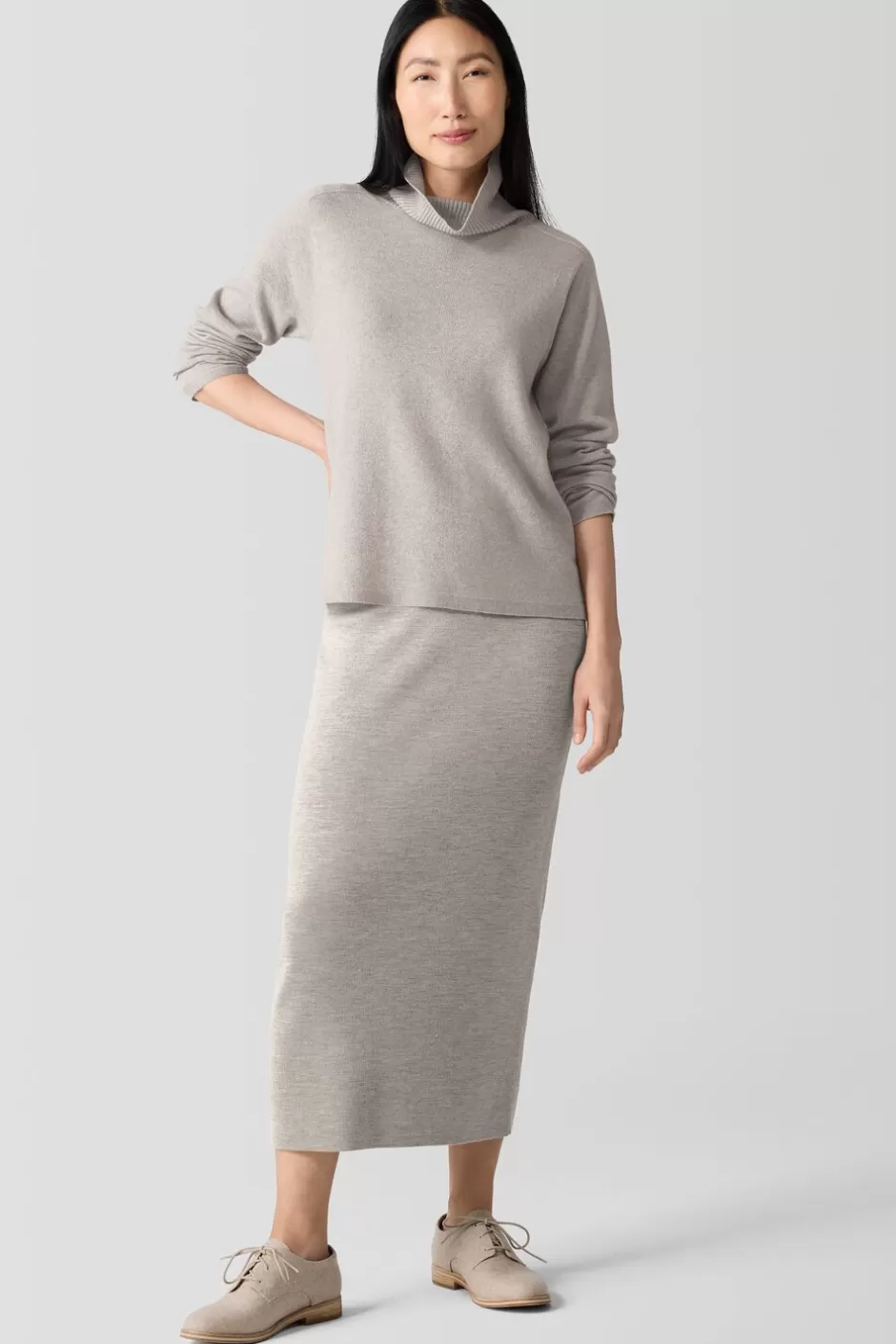 Italian Cashmere Turtleneck Top-EILEEN FISHER Clearance