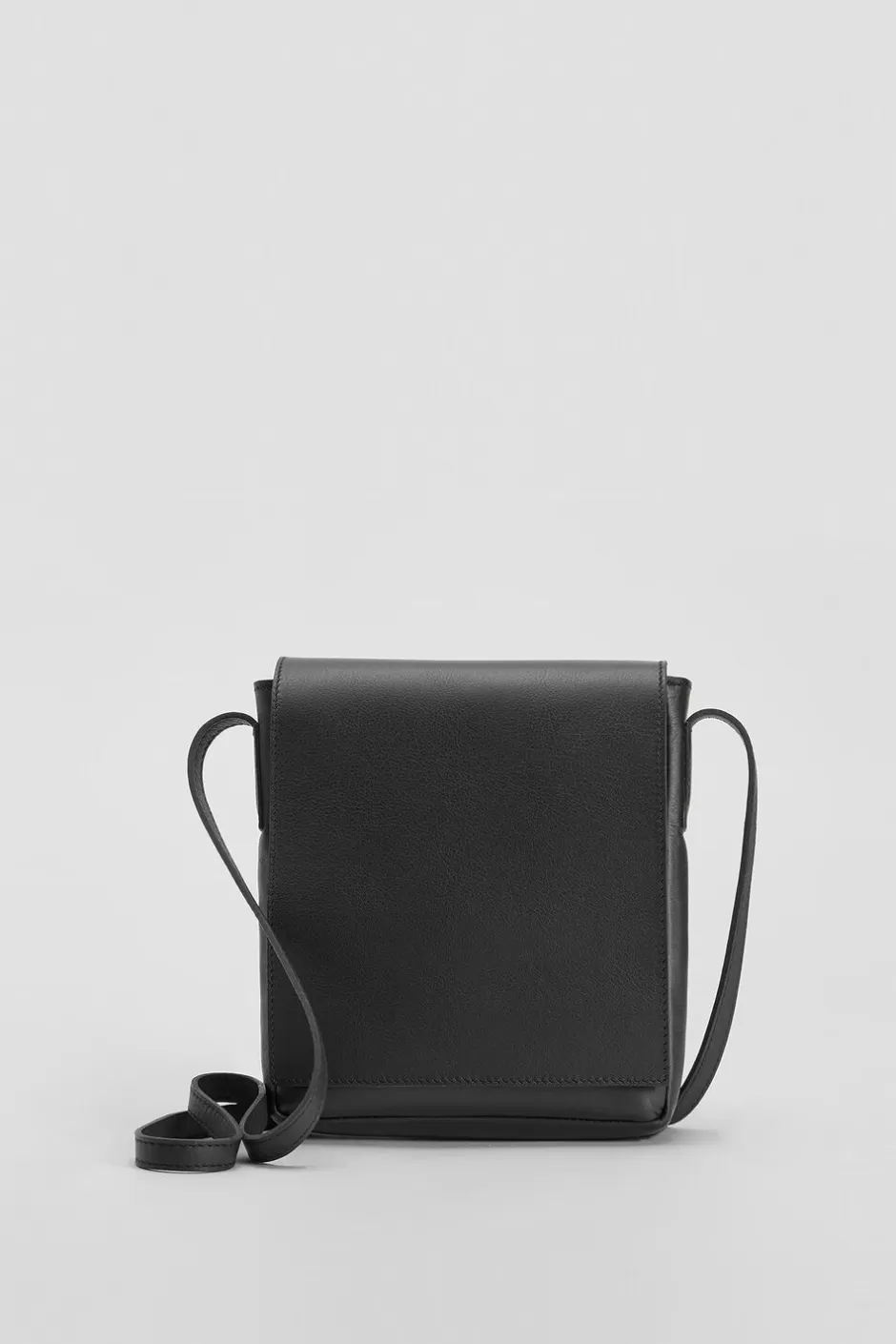 Italian Leather Square Crossbody Bag-EILEEN FISHER Sale