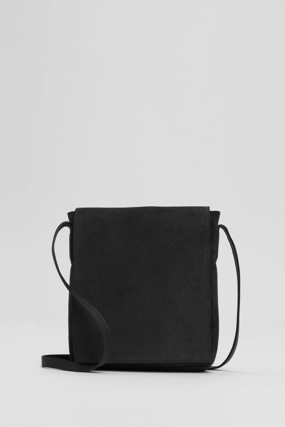 Italian Suede Square Crossbody Bag-EILEEN FISHER Fashion