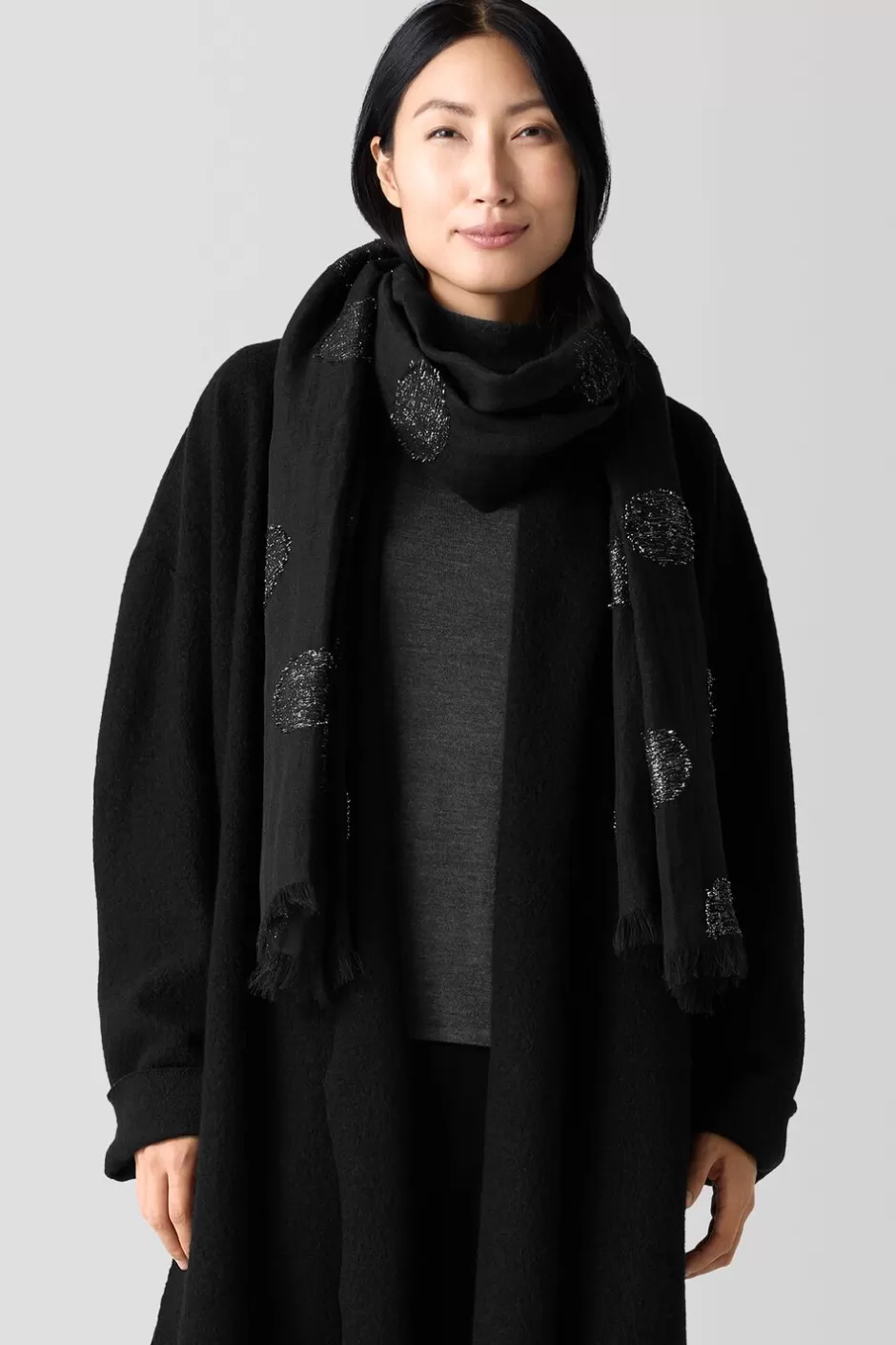 Linen Fil Coupé Shimmer Scarf-EILEEN FISHER Flash Sale