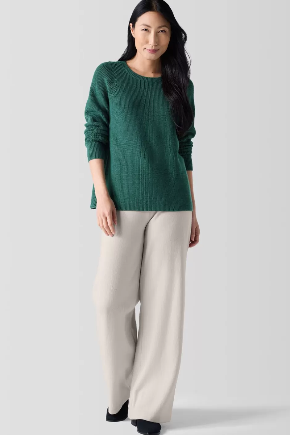 Merino Crew Neck Top In Regenerative Wool-EILEEN FISHER Best Sale