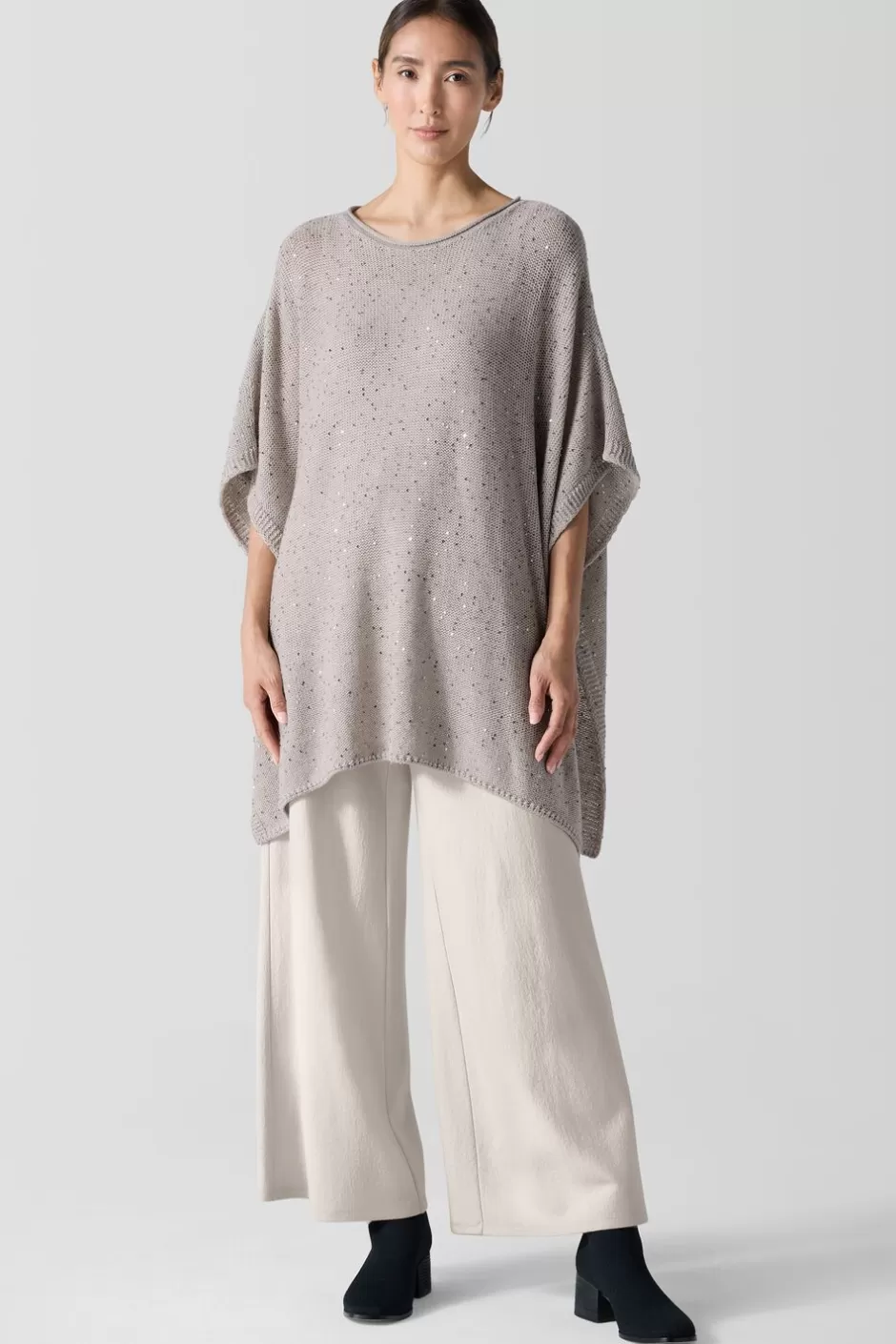 Merino Sequin Poncho-EILEEN FISHER Online