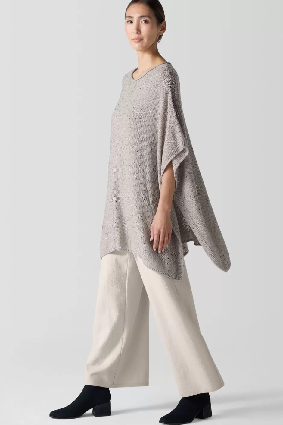 Merino Sequin Poncho-EILEEN FISHER Online