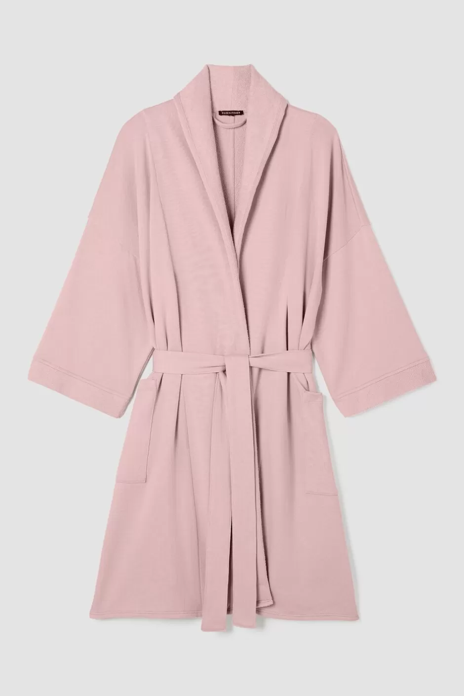 Mélange Lightweight Organic Cotton Terry Robe-EILEEN FISHER Outlet