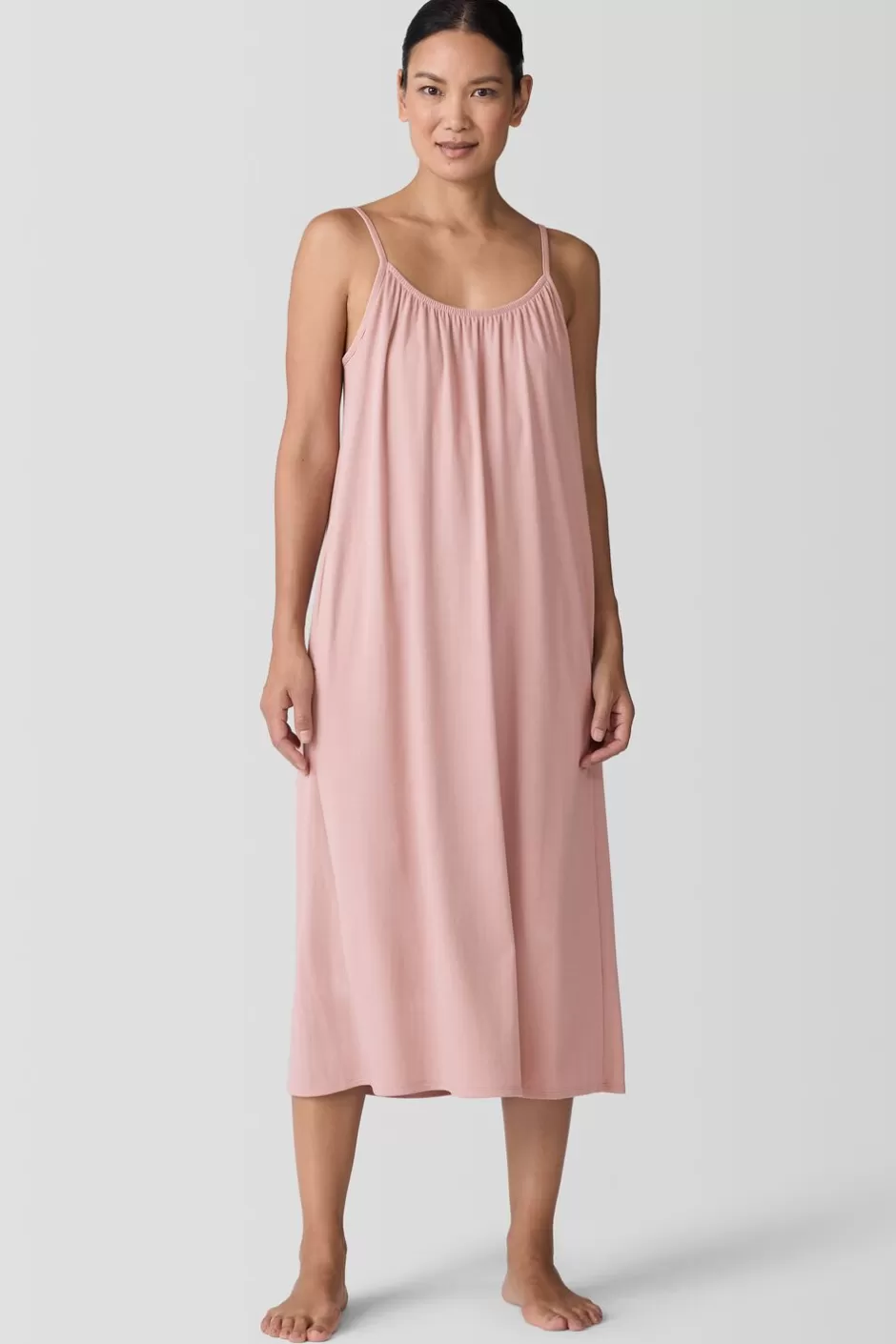 Organic Cotton Interlock Cami Sleep Dress-EILEEN FISHER Cheap