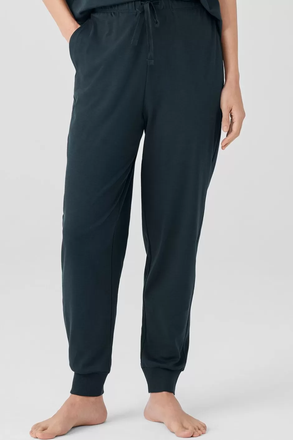 Organic Cotton Interlock Jogger Sleep Pant-EILEEN FISHER Hot