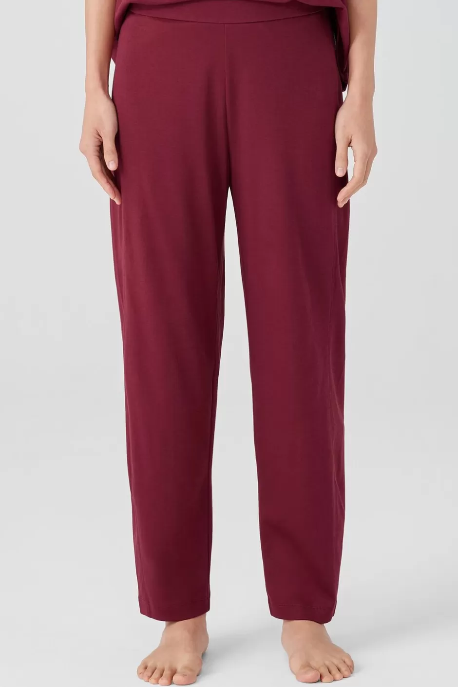 Organic Cotton Interlock Lantern Sleep Pant-EILEEN FISHER Clearance