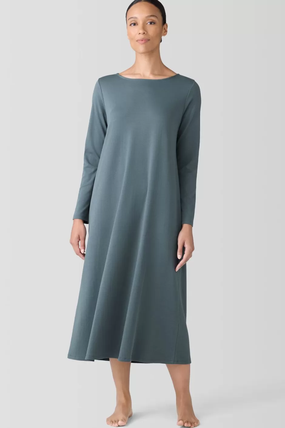 Organic Cotton Interlock Sleep Dress-EILEEN FISHER Hot