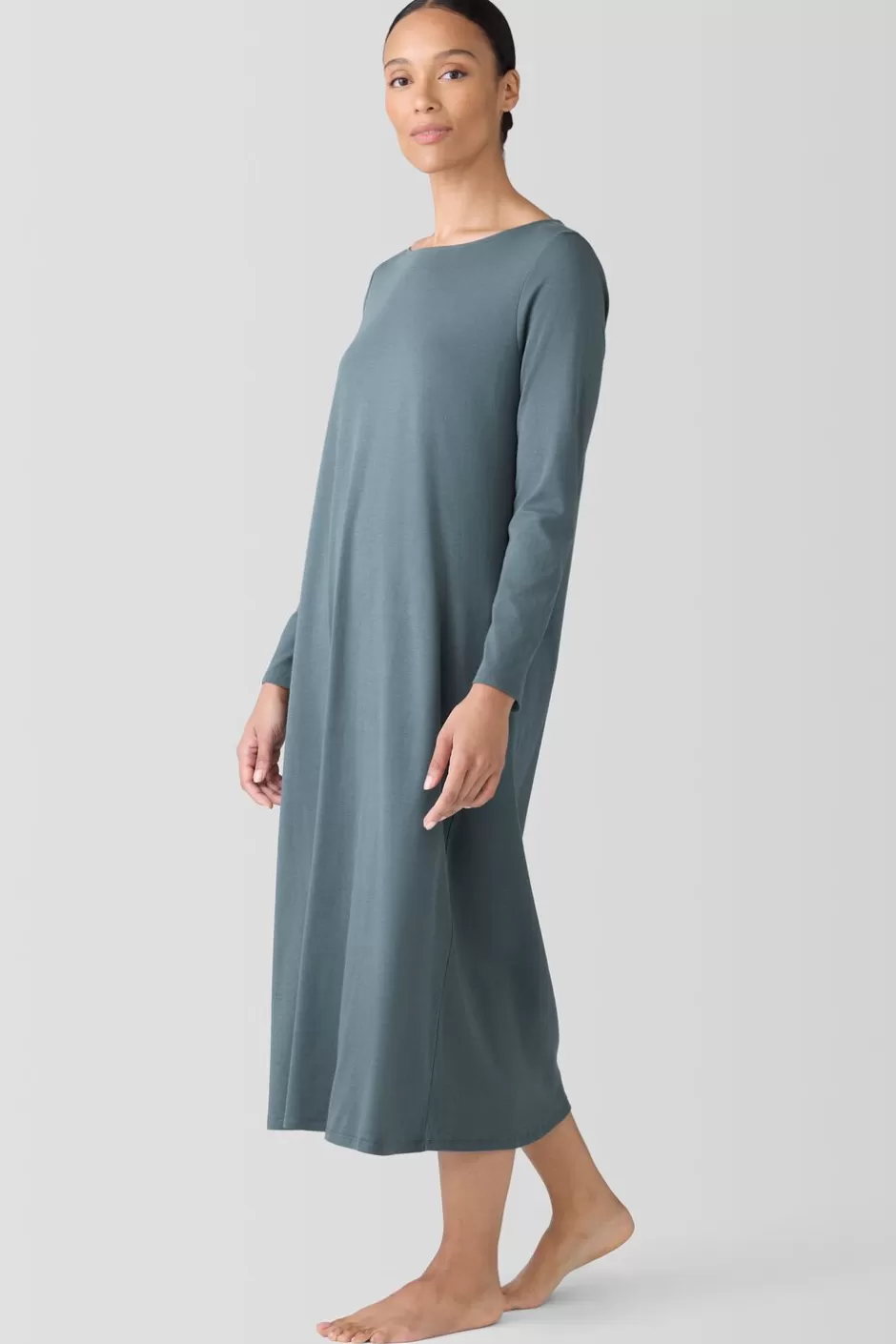 Organic Cotton Interlock Sleep Dress-EILEEN FISHER Hot