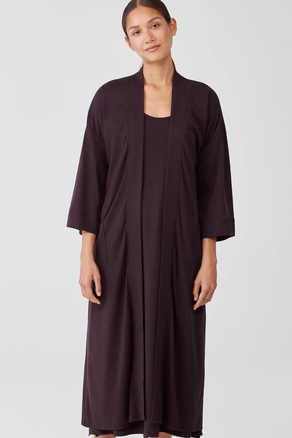 Organic Cotton Interlock Sleep Robe-EILEEN FISHER Store