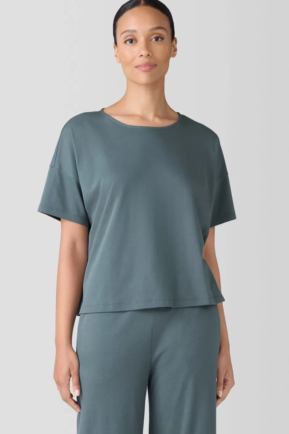 Organic Cotton Interlock Sleep Tee-EILEEN FISHER Hot