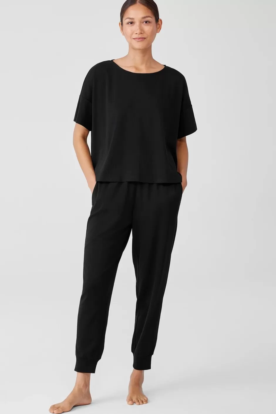 Organic Cotton Interlock Sleep Tee-EILEEN FISHER Hot