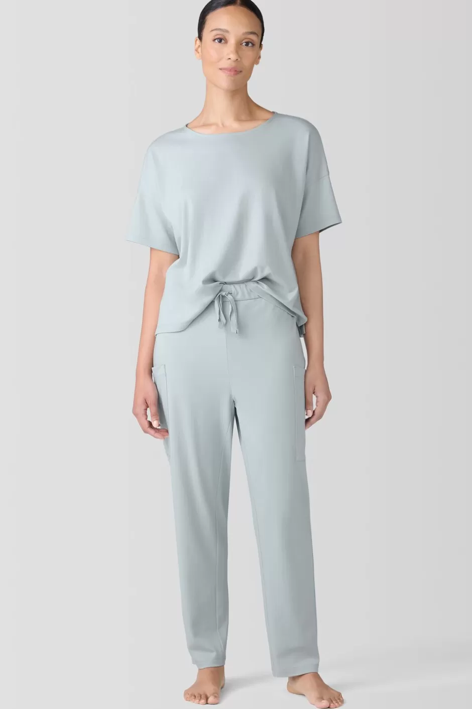 Organic Cotton Interlock Slouchy Sleep Pant-EILEEN FISHER Sale