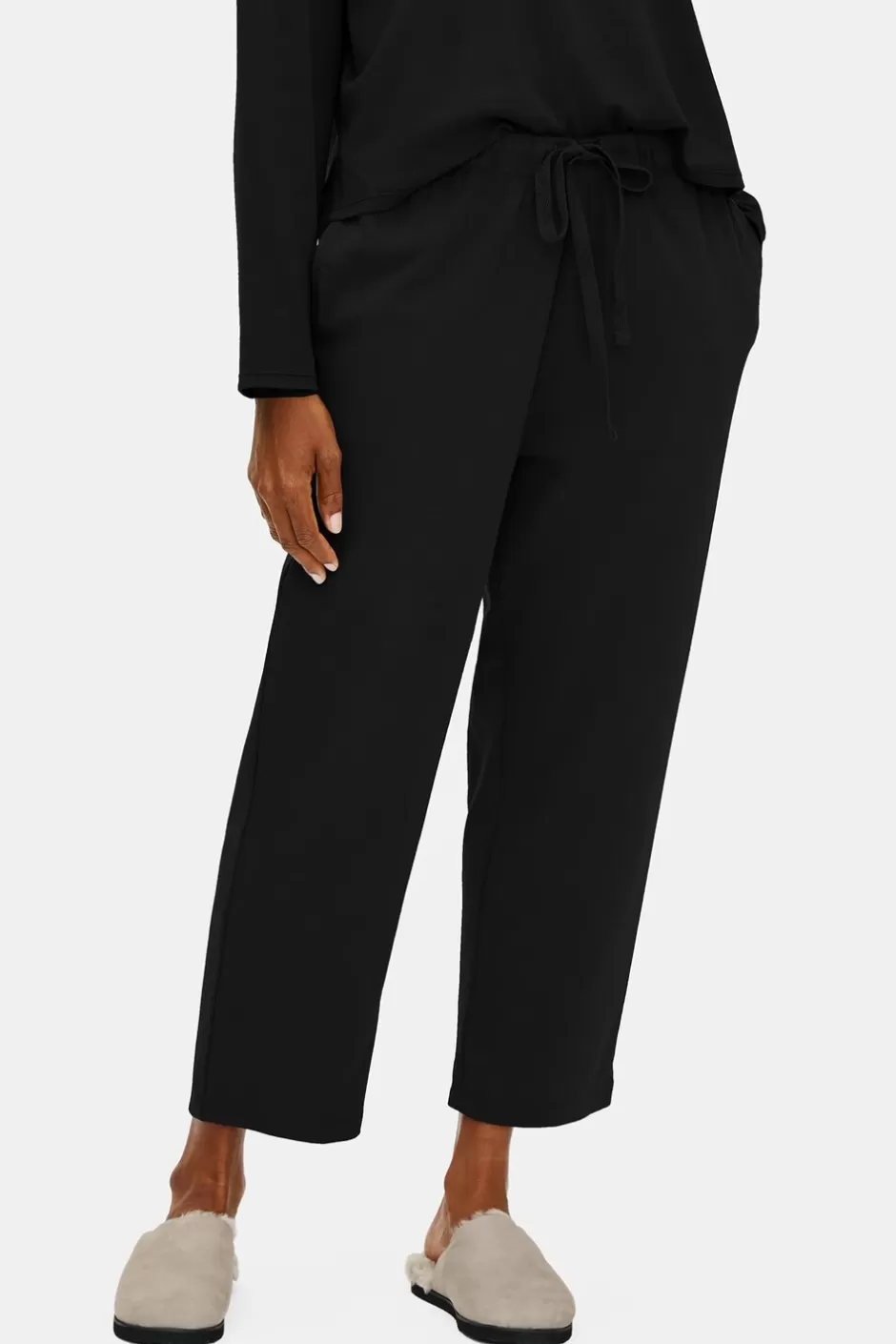 Organic Cotton Interlock Slouchy Sleep Pant-EILEEN FISHER New