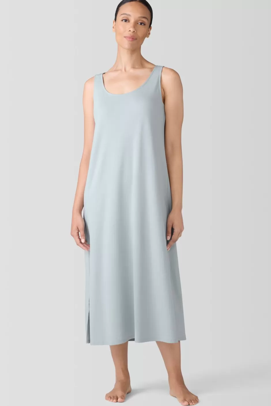 Organic Cotton Interlock Tank Sleep Dress-EILEEN FISHER Online