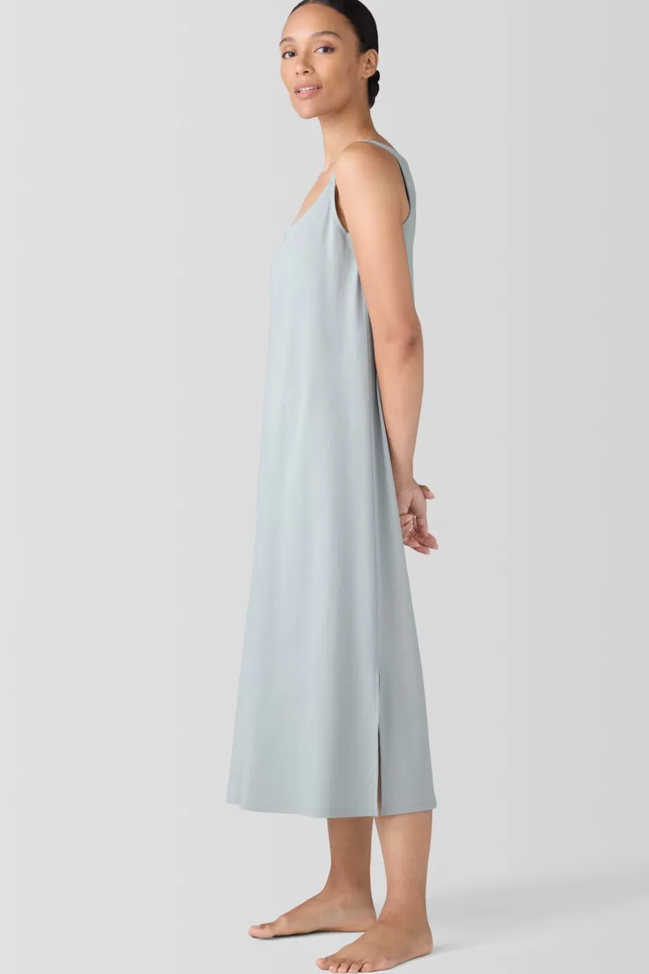 Organic Cotton Interlock Tank Sleep Dress-EILEEN FISHER Online