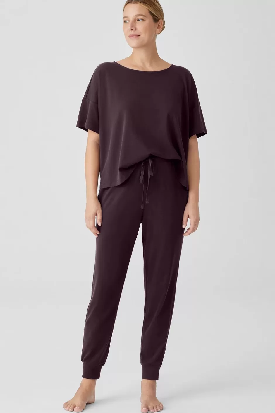 Organic Cotton InterlockJogger Sleep Pant-EILEEN FISHER Cheap