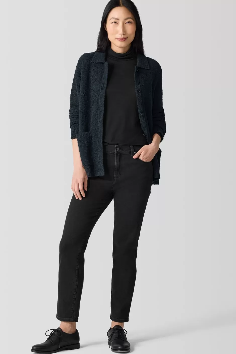 Organic Cotton Stretch Denim Slim Jean-EILEEN FISHER Discount