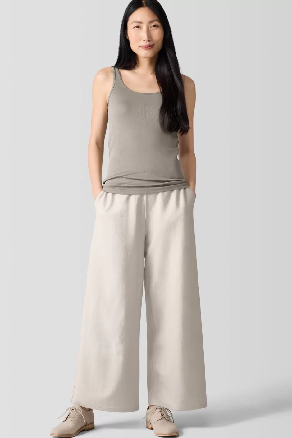 Organic Cotton Stretch Rib Tank-EILEEN FISHER Outlet