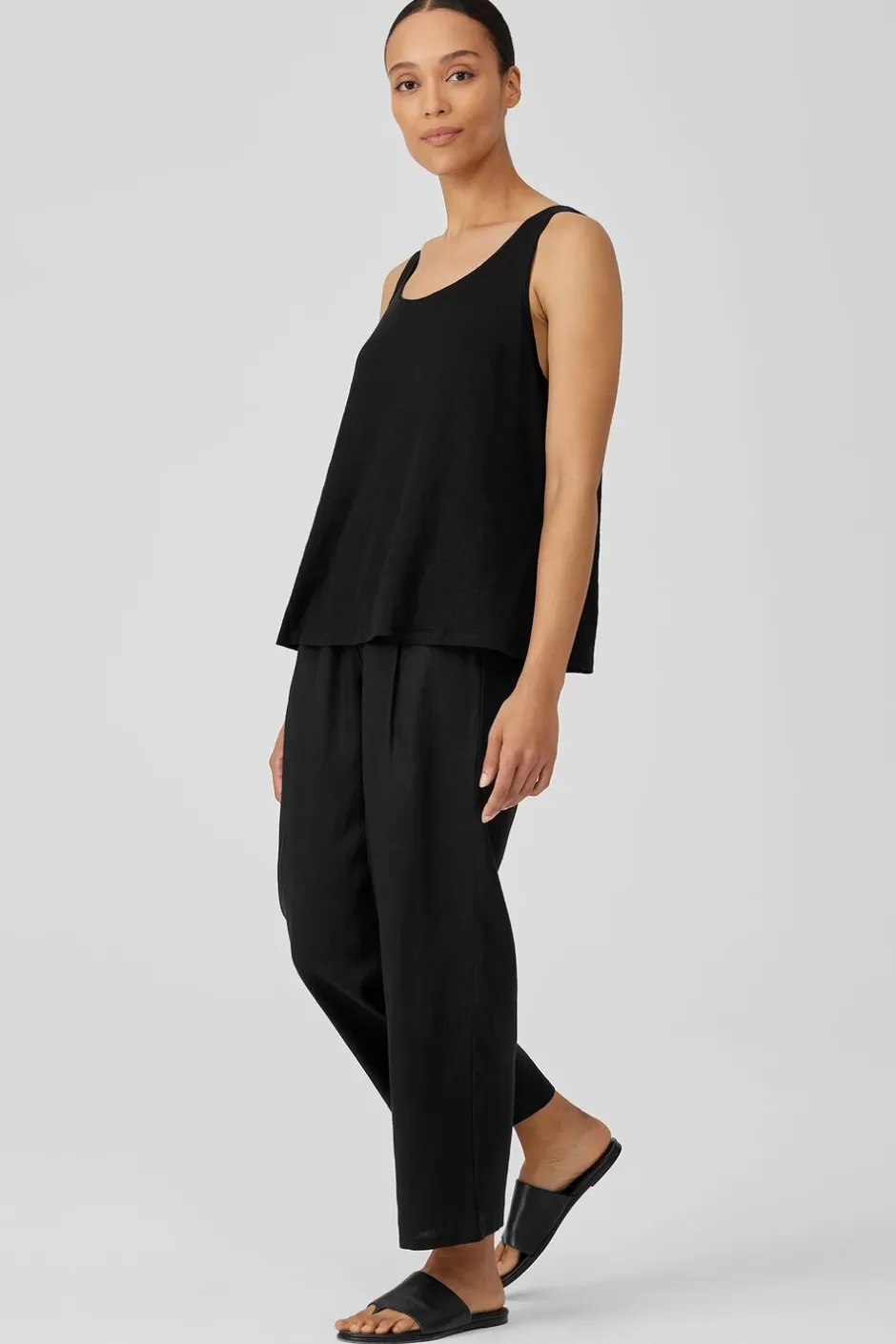 Organic Linen Jersey Tank-EILEEN FISHER Shop