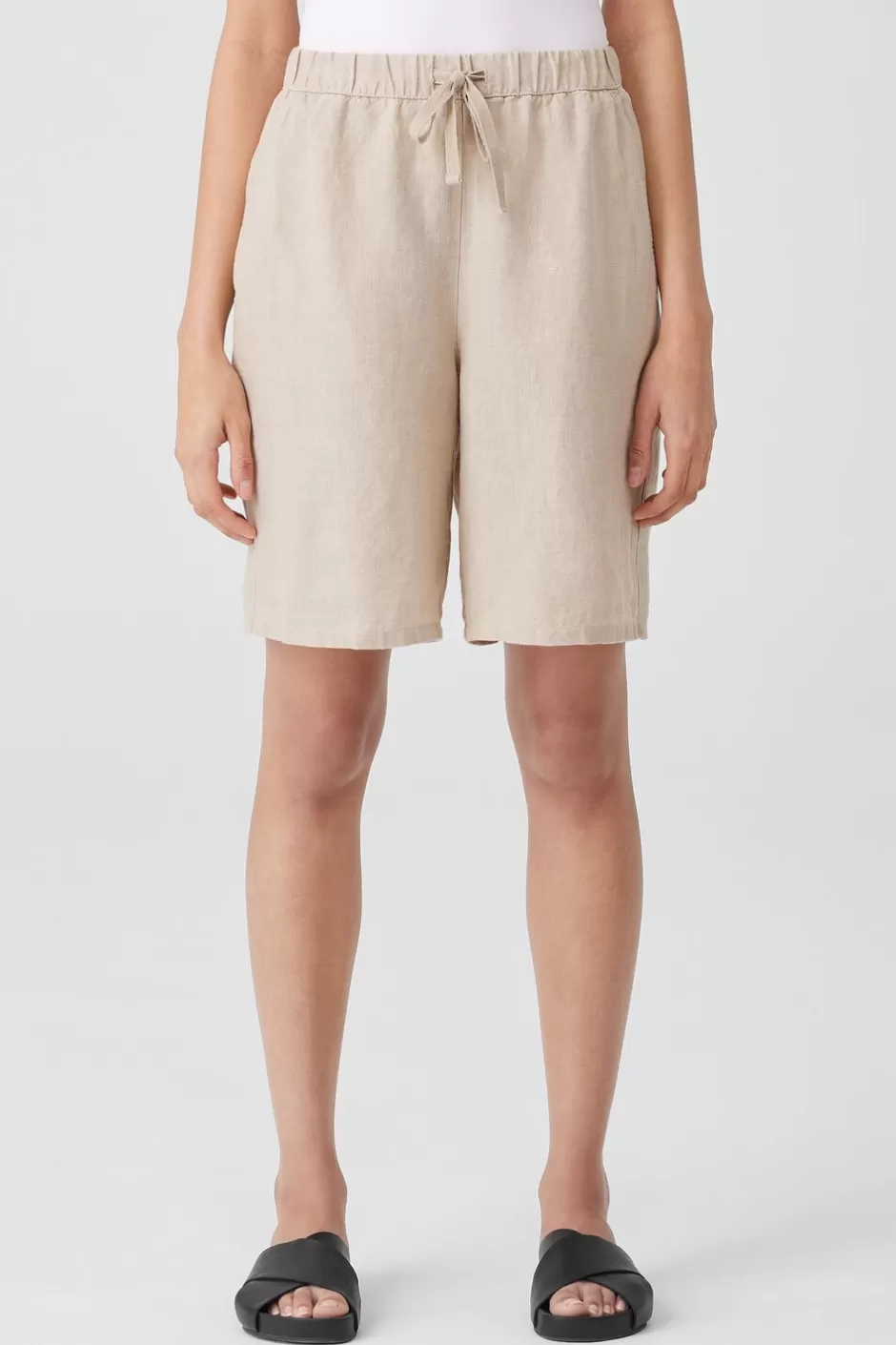 Organic Linen Shorts-EILEEN FISHER Cheap