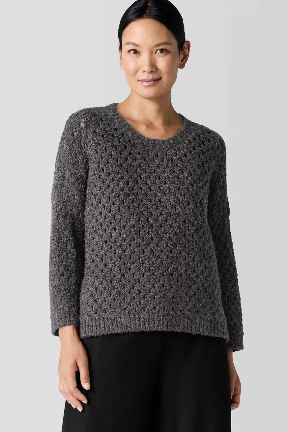 Peruvian Alpaca Crew Neck Top-EILEEN FISHER Sale