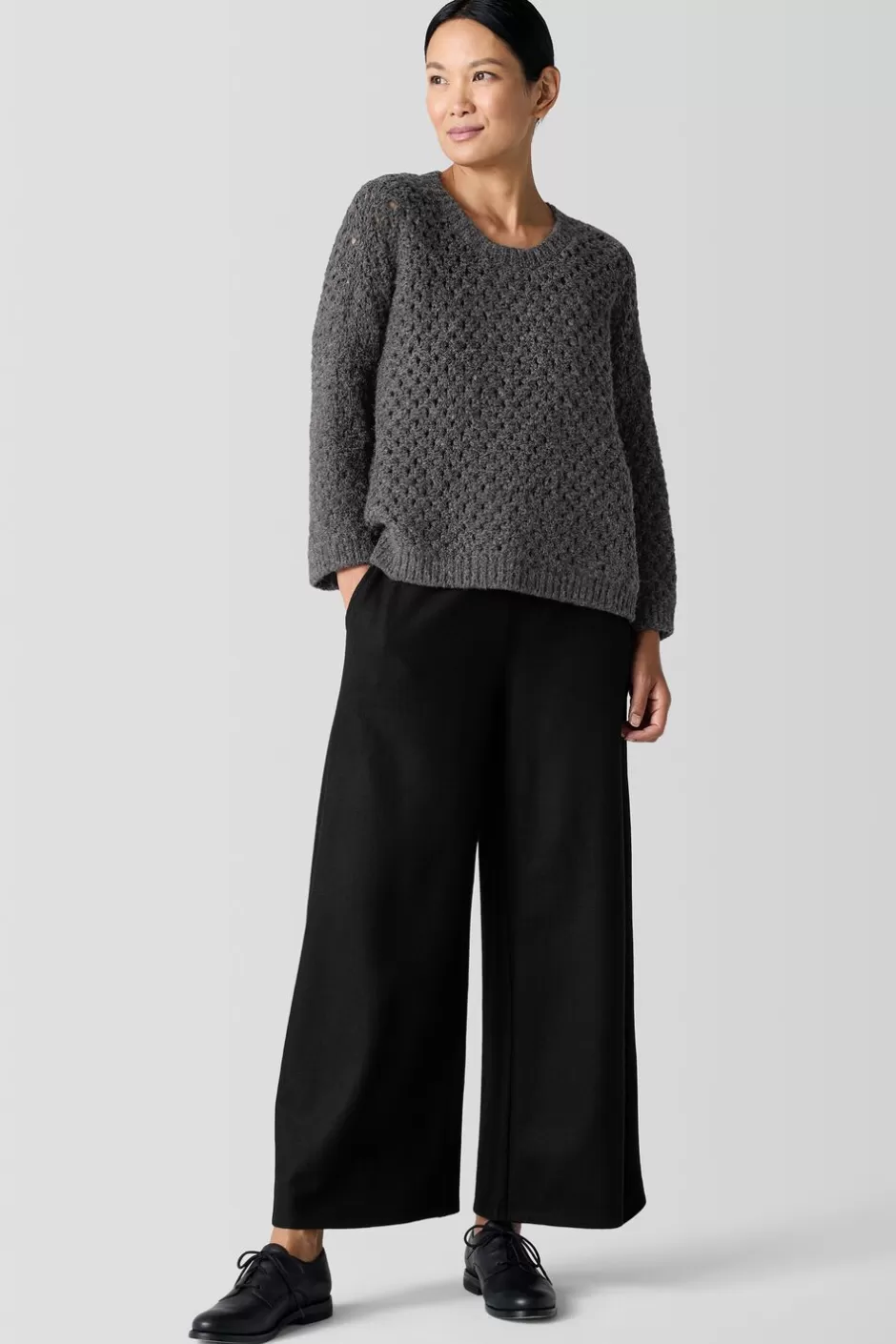 Peruvian Alpaca Crew Neck Top-EILEEN FISHER Sale