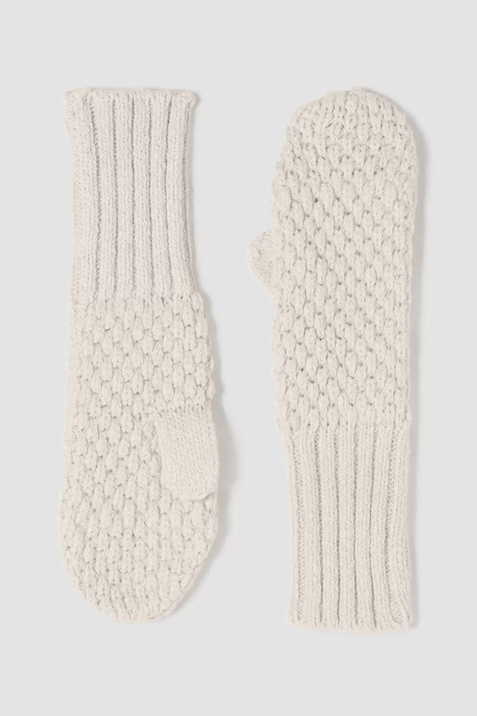 Peruvian Baby Alpaca And Cotton Mittens-EILEEN FISHER Fashion