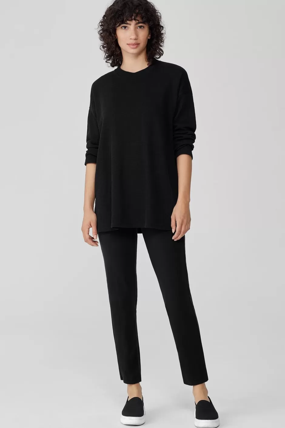 Pima Cotton Stretch Jersey High-Waisted Pant-EILEEN FISHER Flash Sale