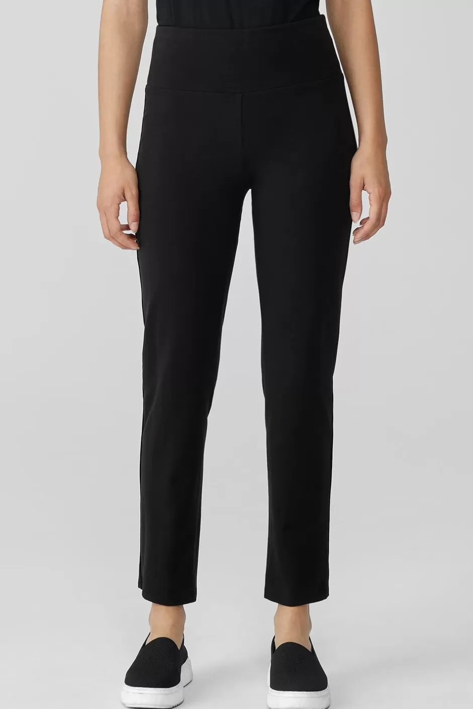 Pima Cotton Stretch Jersey High-Waisted Pant-EILEEN FISHER Flash Sale