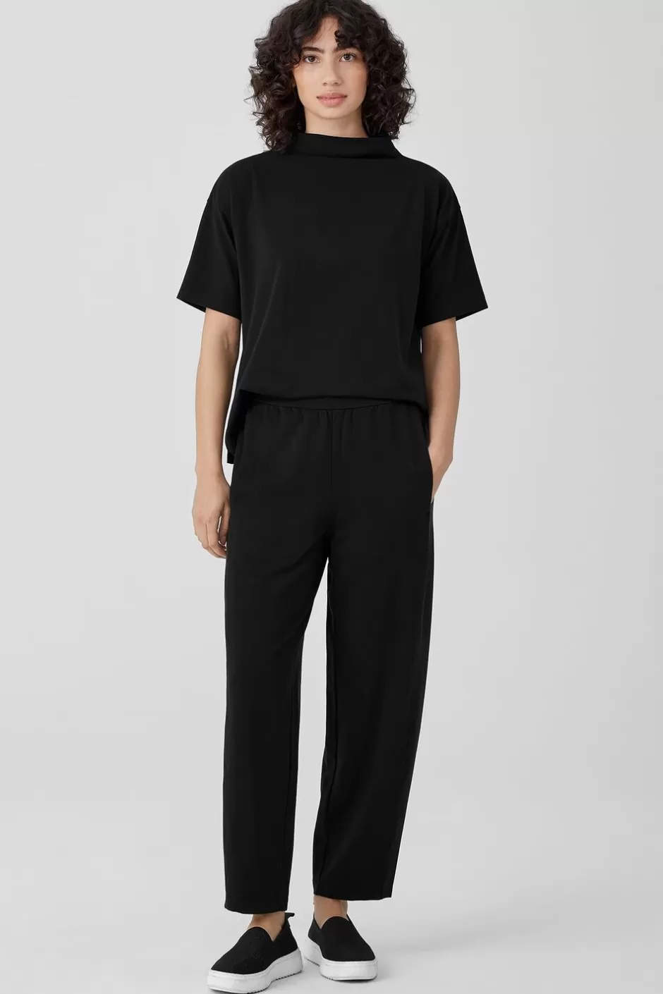 Pima Cotton Stretch Jersey Lantern Pant-EILEEN FISHER Flash Sale