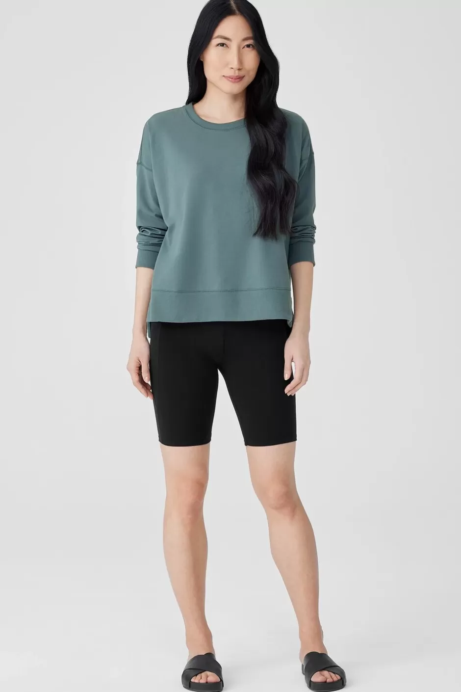 Pima Cotton Stretch Jersey Shorts-EILEEN FISHER Online