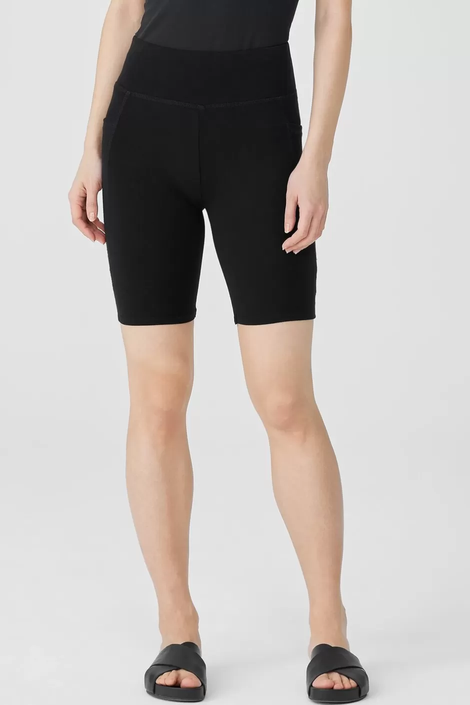 Pima Cotton Stretch Jersey Shorts-EILEEN FISHER Online